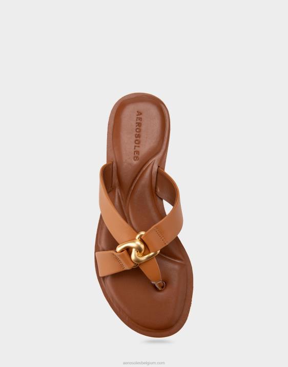 sandaal bruin echt leer Aerosoles 0V00460 vrouwen