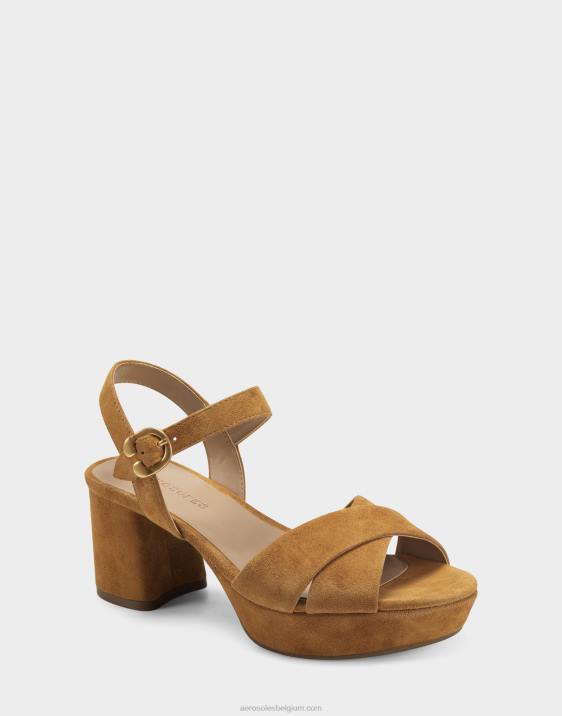 sandaal bruin suède Aerosoles 0V00335 vrouwen