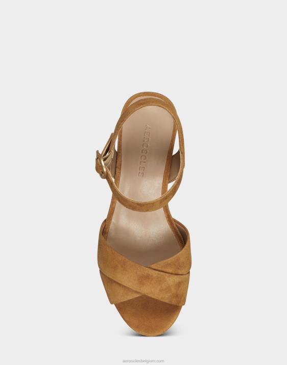 sandaal bruin suède Aerosoles 0V00335 vrouwen