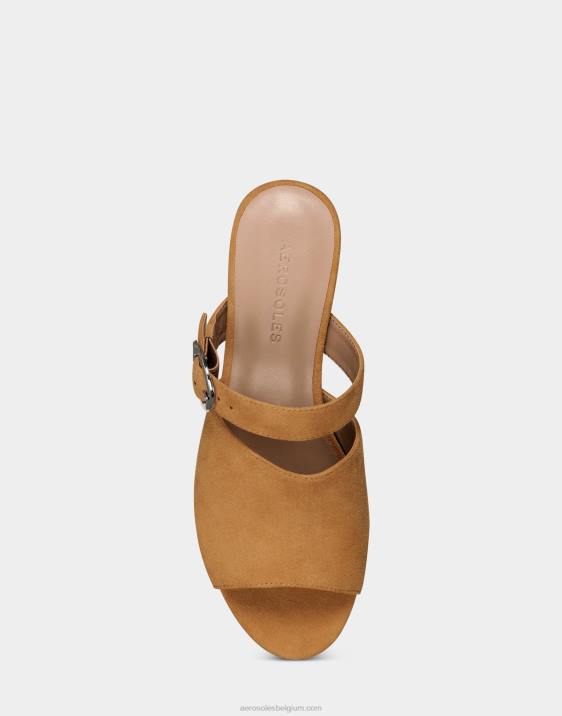 sandaal bruin suède Aerosoles 0V00395 vrouwen