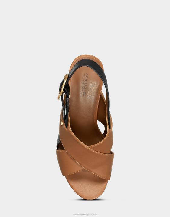 sandaal camel combo Aerosoles 0V00387 vrouwen
