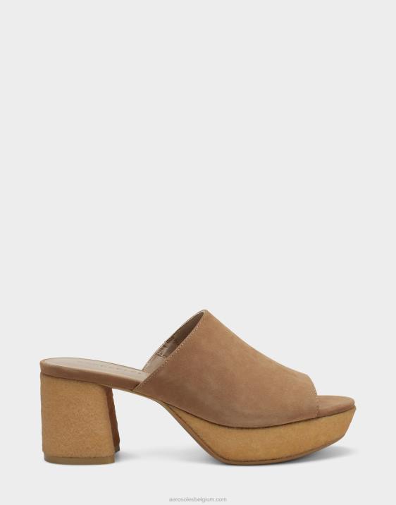 sandaal camel suède Aerosoles 0V00381 vrouwen