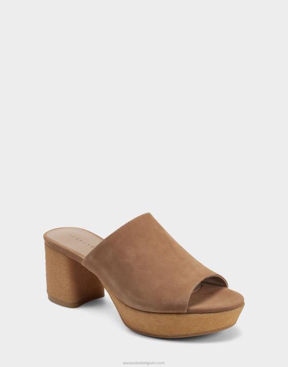 sandaal camel suède Aerosoles 0V00381 vrouwen