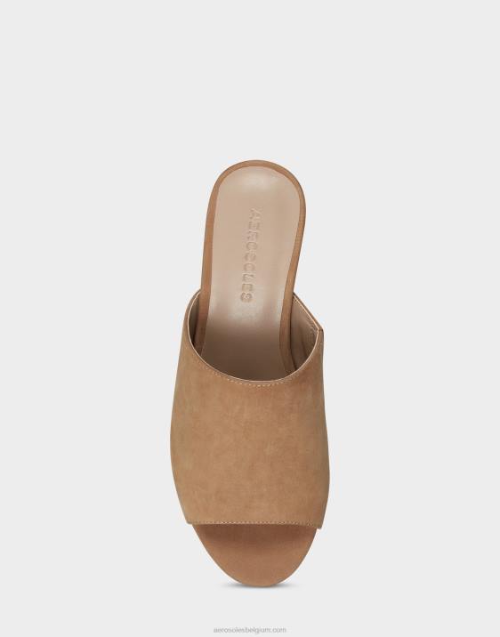 sandaal camel suède Aerosoles 0V00381 vrouwen