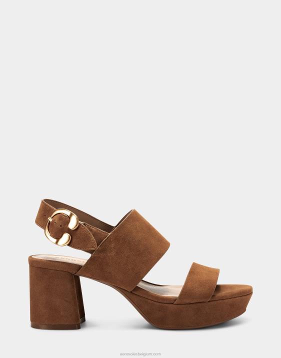 sandaal cognac suède Aerosoles 0V00354 vrouwen