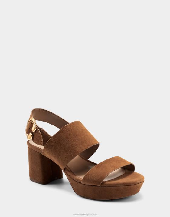 sandaal cognac suède Aerosoles 0V00354 vrouwen