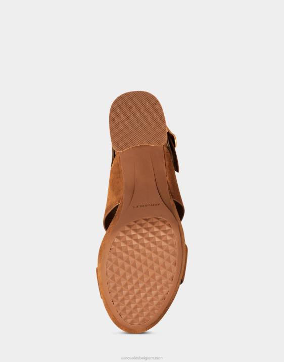 sandaal cognac suède Aerosoles 0V00354 vrouwen