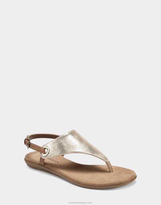 sandaal goud metallic Aerosoles 0V00479 vrouwen