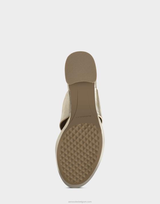 sandaal goud metallic leer Aerosoles 0V00349 vrouwen