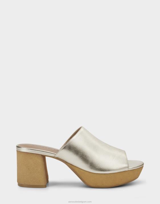 sandaal goud metallic leer Aerosoles 0V00382 vrouwen