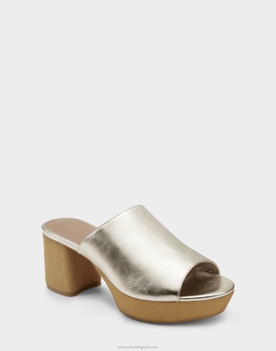 sandaal goud metallic leer Aerosoles 0V00382 vrouwen