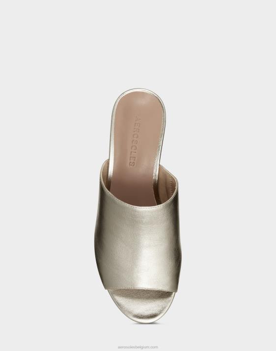 sandaal goud metallic leer Aerosoles 0V00382 vrouwen