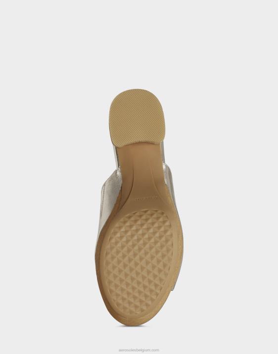 sandaal goud metallic leer Aerosoles 0V00382 vrouwen