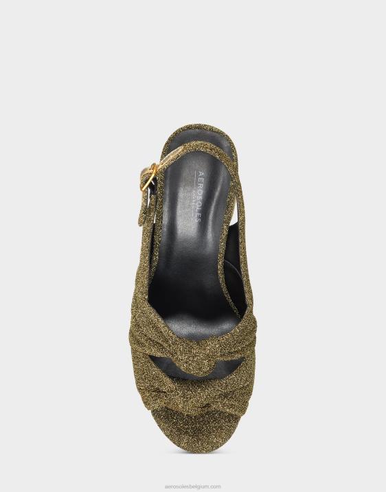 sandaal goud metallic stof Aerosoles 0V00375 vrouwen