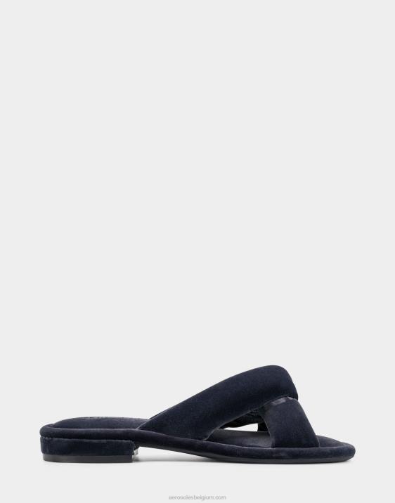 sandaal marine fluweel Aerosoles 0V00304 vrouwen