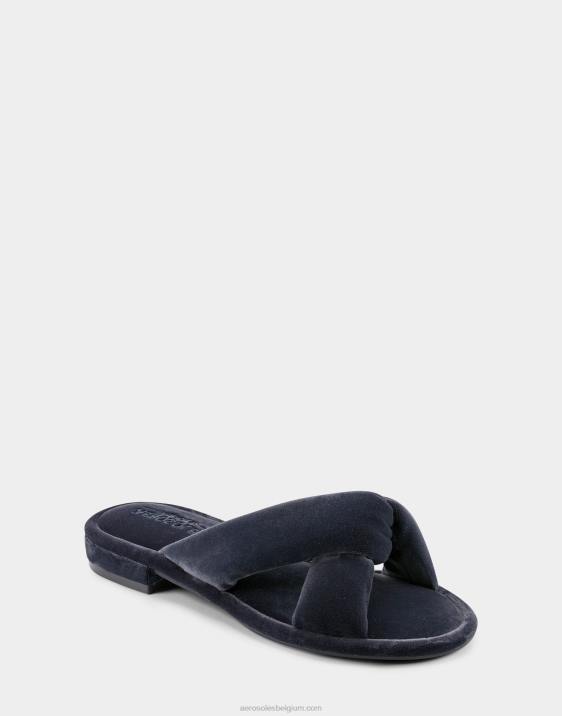 sandaal marine fluweel Aerosoles 0V00304 vrouwen