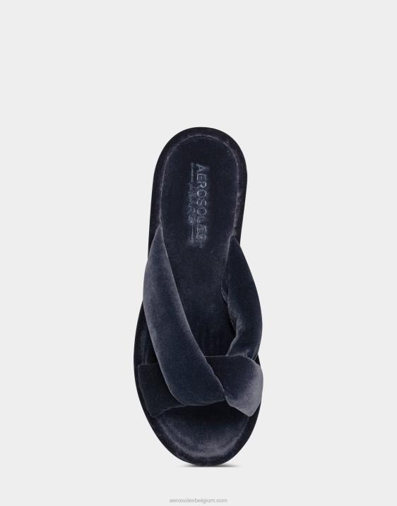 sandaal marine fluweel Aerosoles 0V00304 vrouwen