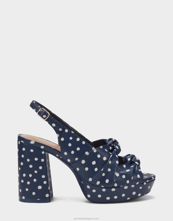 sandaal marine polka dot Aerosoles 0V00386 vrouwen
