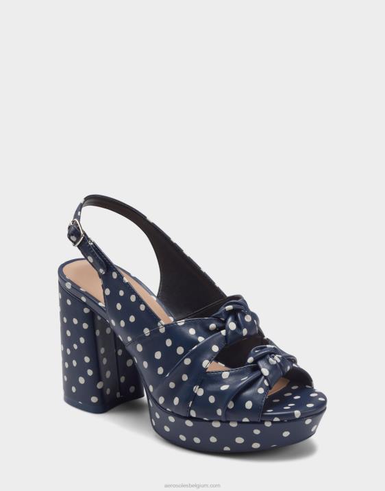 sandaal marine polka dot Aerosoles 0V00386 vrouwen