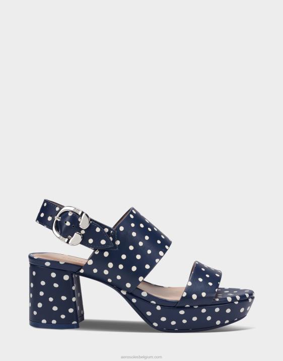 sandaal marine polka dot Aerosoles 0V00396 vrouwen
