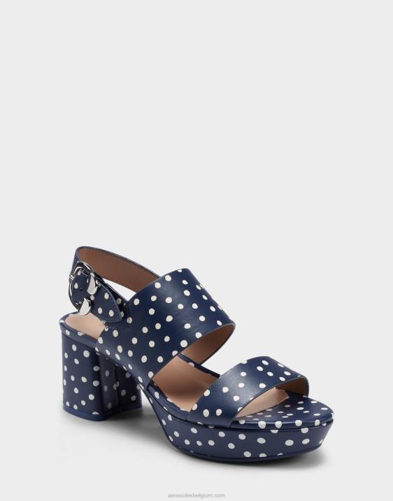 sandaal marine polka dot Aerosoles 0V00396 vrouwen