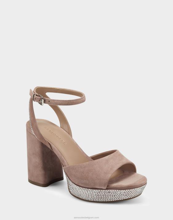 sandaal natuurlijk suède Aerosoles 0V00369 vrouwen