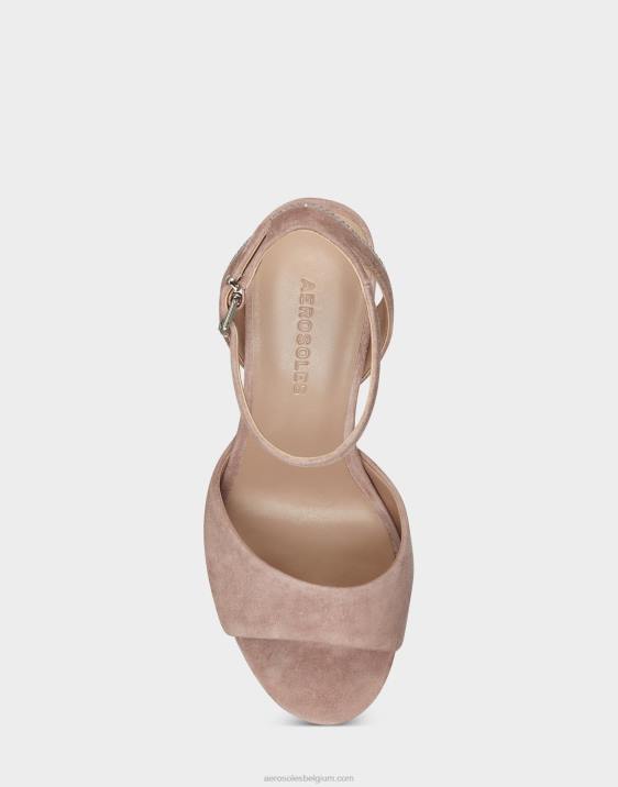 sandaal natuurlijk suède Aerosoles 0V00369 vrouwen