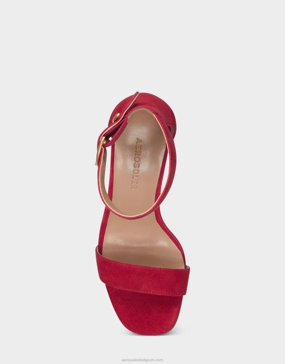 sandaal rood suède Aerosoles 0V00440 vrouwen