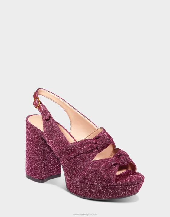 sandaal roze metallic stof Aerosoles 0V00374 vrouwen