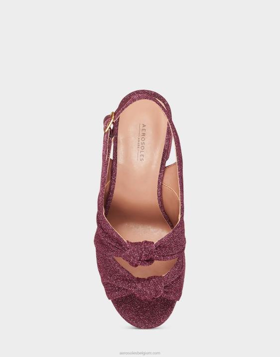 sandaal roze metallic stof Aerosoles 0V00374 vrouwen