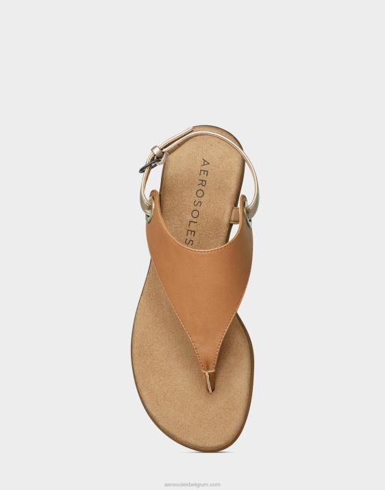 sandaal tan combo Aerosoles 0V00481 vrouwen
