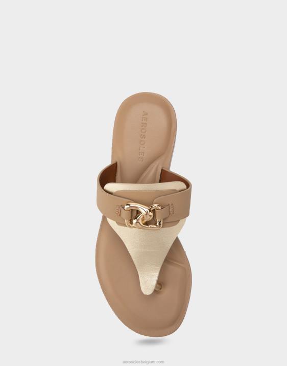 sandaal taupe combo leer Aerosoles 0V00447 vrouwen