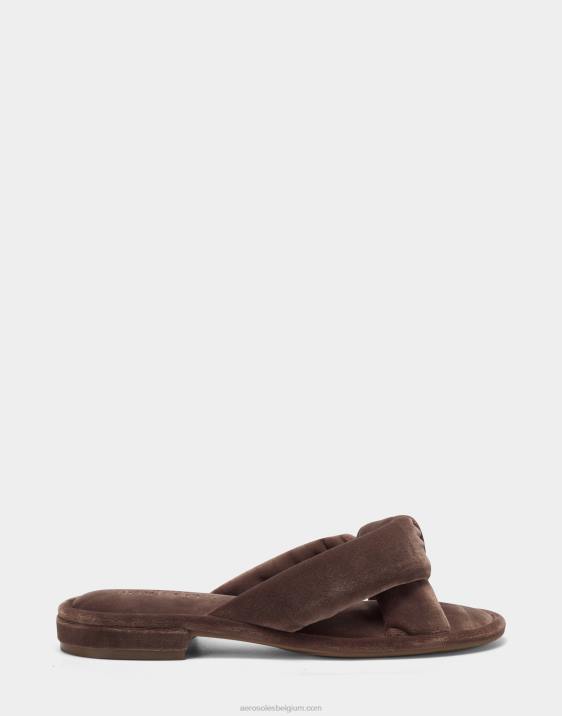 sandaal taupe fluweel Aerosoles 0V00306 vrouwen