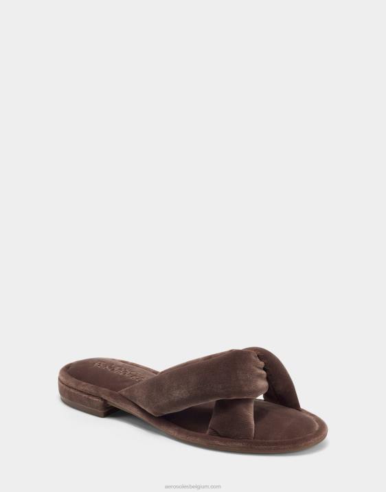 sandaal taupe fluweel Aerosoles 0V00306 vrouwen