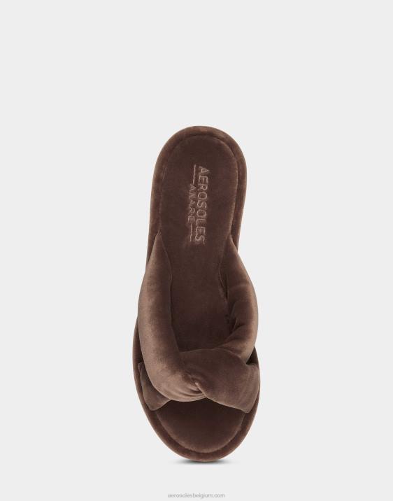 sandaal taupe fluweel Aerosoles 0V00306 vrouwen