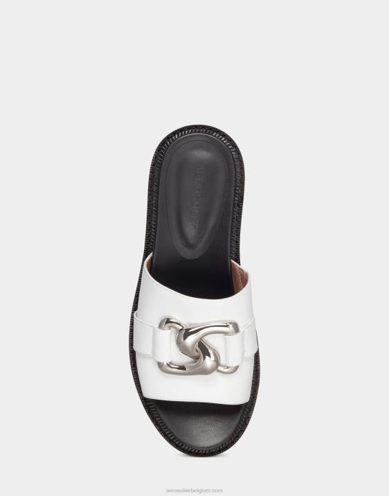 sandaal wit leer Aerosoles 0V00297 vrouwen