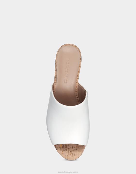sandaal wit leer Aerosoles 0V00397 vrouwen