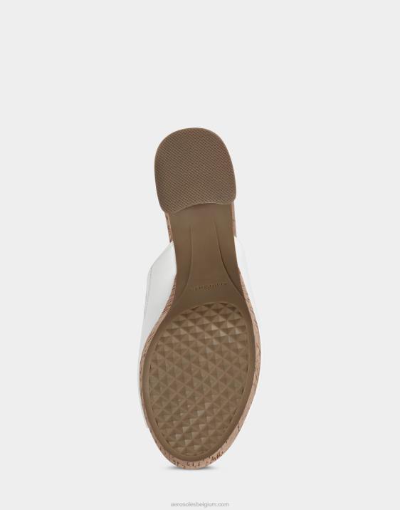 sandaal wit leer Aerosoles 0V00397 vrouwen