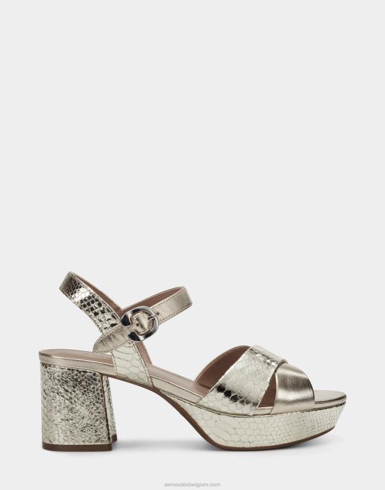 sandaal zacht goud leer Aerosoles 0V00339 vrouwen