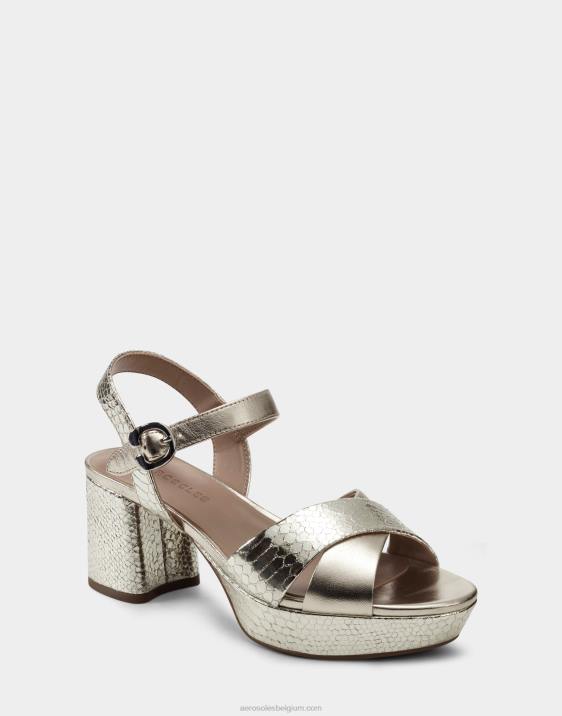 sandaal zacht goud leer Aerosoles 0V00339 vrouwen