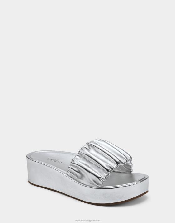 sandaal zilver metallic Aerosoles 0V00299 vrouwen