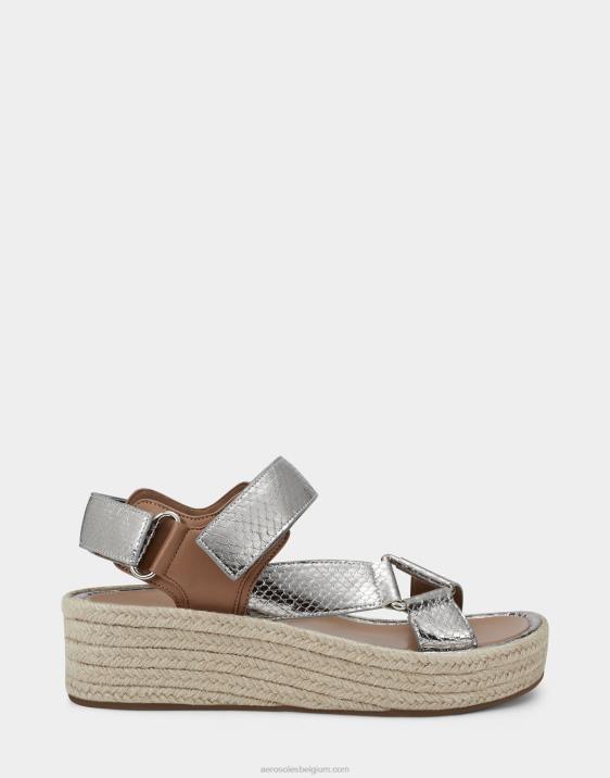 sandaal zilver metallic Aerosoles 0V00403 vrouwen