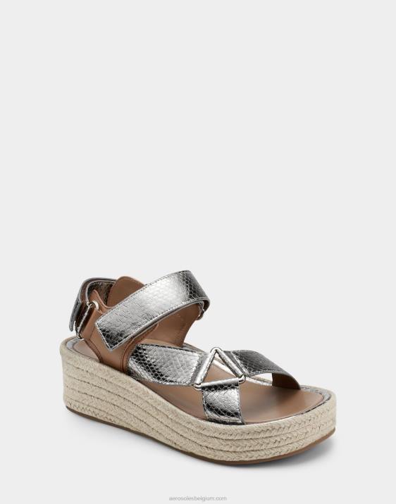 sandaal zilver metallic Aerosoles 0V00403 vrouwen