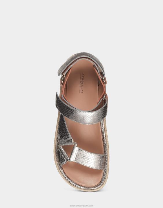 sandaal zilver metallic Aerosoles 0V00403 vrouwen