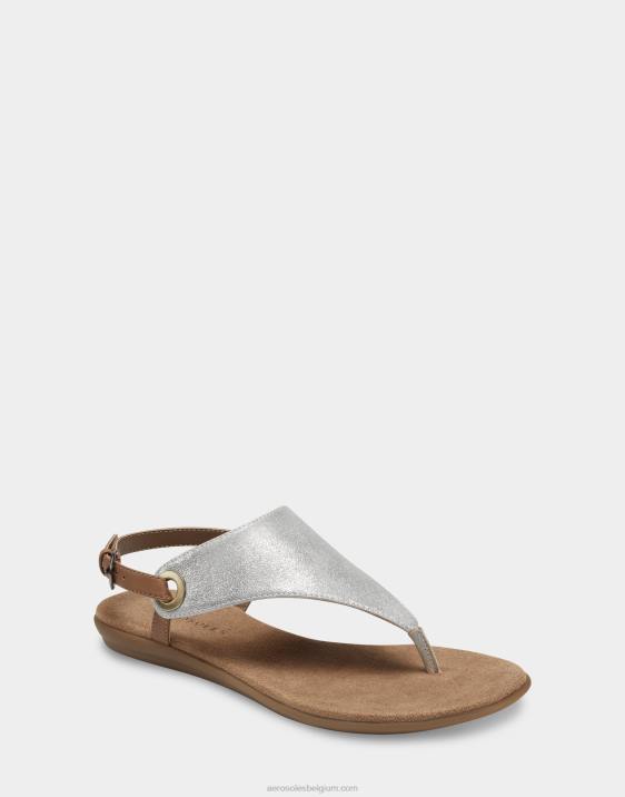 sandaal zilver metallic Aerosoles 0V00478 vrouwen