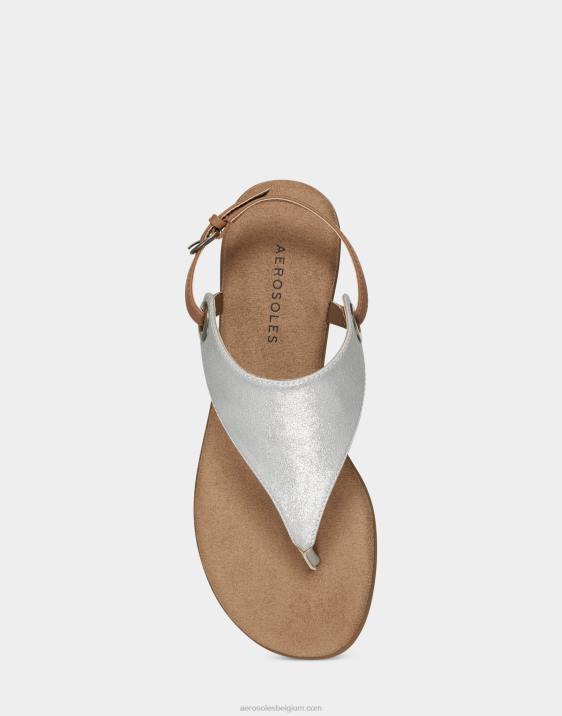 sandaal zilver metallic Aerosoles 0V00478 vrouwen