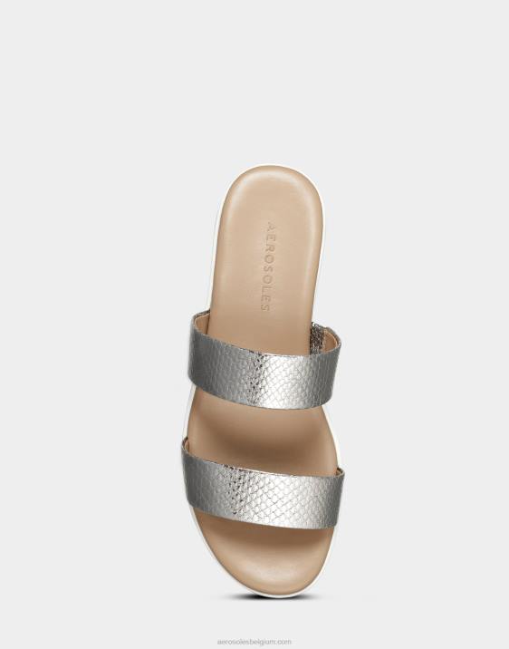 sandaal zilver metallic Aerosoles 0V00480 vrouwen