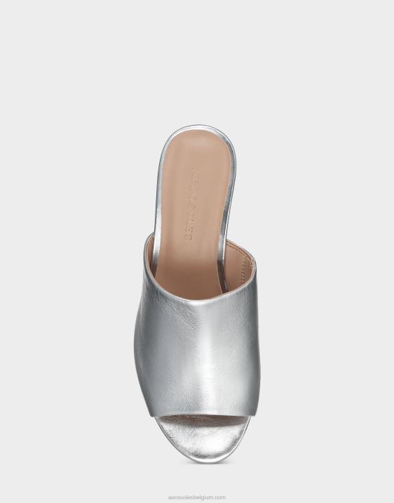 sandaal zilver metallic leer Aerosoles 0V00390 vrouwen