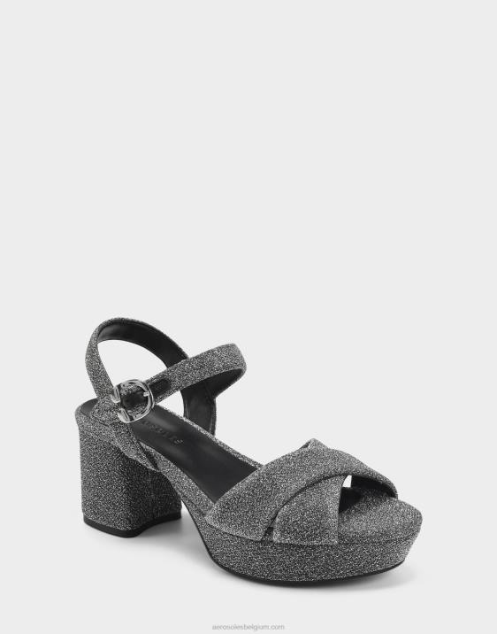 sandaal zilver metallic stof Aerosoles 0V00343 vrouwen