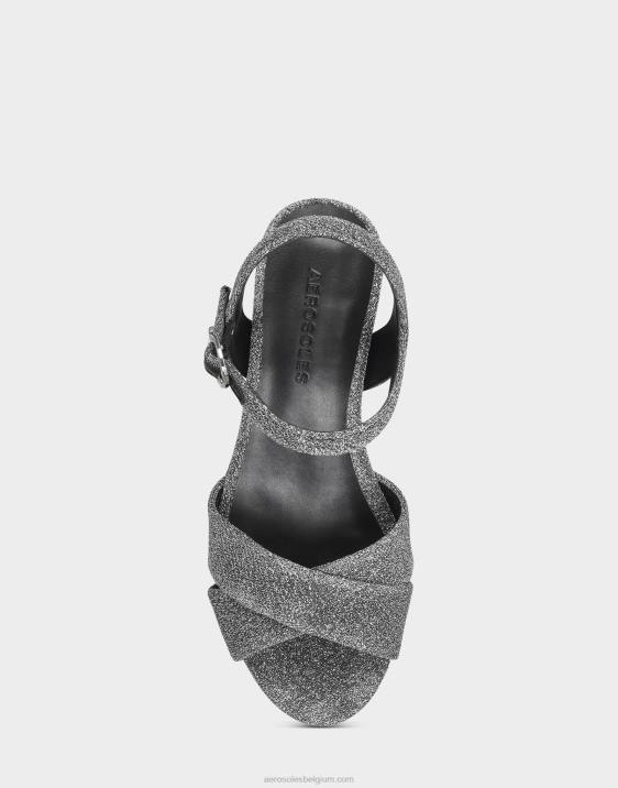sandaal zilver metallic stof Aerosoles 0V00343 vrouwen